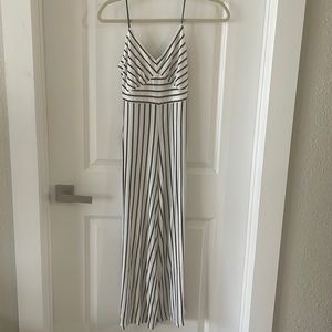 Black and White Stripped jumpsuit